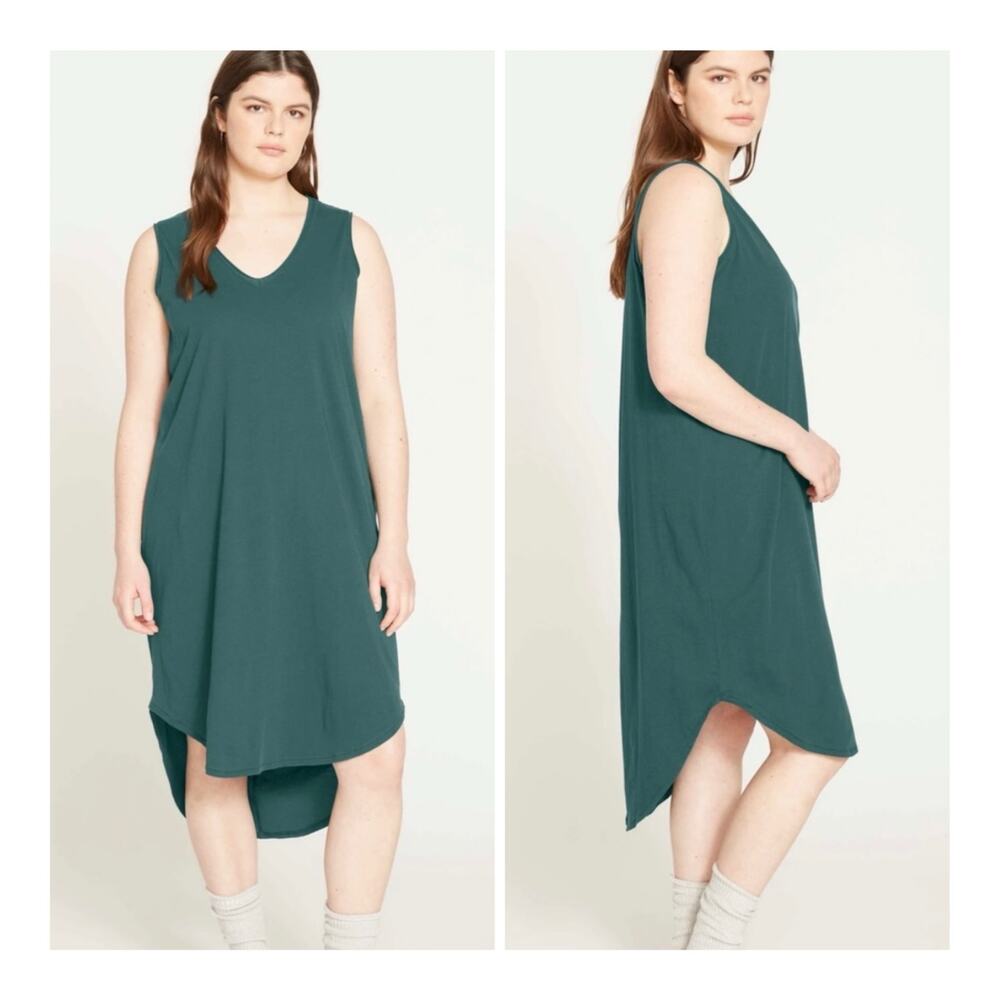 Universal Standard V-Neck Sleep Dress Pajamas Cotton Lightweight Med (US18-20)